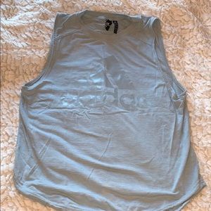 Blue Adidas Muscle Tank